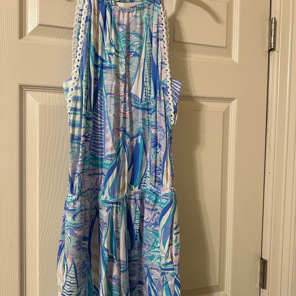 Lilly Pulitzer Halter Romper | Size S | 4” Inseam | Beach-Ready!